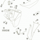 125 SX Бак,сидение