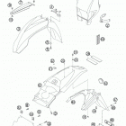 625 SXC CHASSIS 2006 Обтекатель , крылья