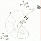 300 XC CHASSIS Глушитель