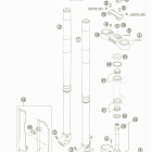 525 EXC-G RACING USA CHASSIS Telescopic fork
