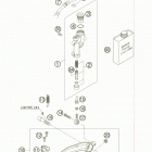 525 EXC-G RACING USA CHASSIS Тормозной цилиндр задний