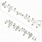 250 SX-F ENGINE Transmission ii countershaft