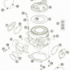 250 XC-W USA ENGINE Цилиндр