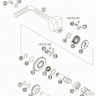 250 XC-W USA ENGINE Кик стартер