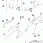 450 EXC-G RACING USA CHASSIS Mask / fenders