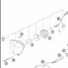 450 EXC-G RACING USA CHASSIS Фара