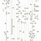 85 SX 17/14 CHASSIS Передняя вилка в разборе