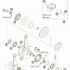 450 EXC-G RACING USA ENGINE Коленвал и поршень