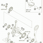 450 XC-G RACING USA ENGINE Коленвал и поршень