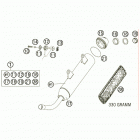 300 XC CHASSIS Exhaust silencer