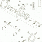 85 SX 17/14 CHASSIS Заднее колесо