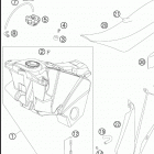450 EXC-G RACING USA CHASSIS Tank / seat / cover