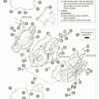 450 XC-G RACING USA ENGINE Картер двигателя