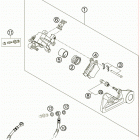 300 XC CHASSIS Тормозной суппорт задний