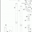 450 EXC-G RACING USA CHASSIS Telescopic fork