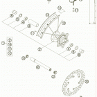 525 EXC-G RACING USA CHASSIS Переднее колесо
