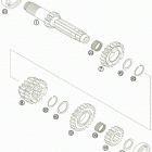 250 SX-F ENGINE Transmission i main shaft