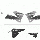 450 EXC-G RACING USA CHASSIS Наклейки