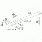 250 XC-W ZA Подножка