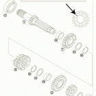 200 XC ENGINE Трансмиссия-ведомый вал