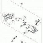 625 SXC CHASSIS 2006 Тормозной суппорт задний