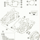 200 XC ENGINE Картер двигателя