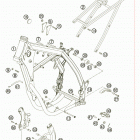 250 SX-F CHASSIS Frame, sub frame