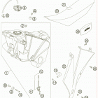 525 EXC-G RACING USA CHASSIS Бак,сидение