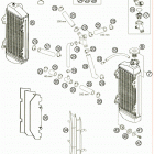 250 XC-W USA ENGINE Система охлаждения