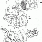 ATC70K1 Left crankshaft cover  @ alternator @ recoil starter