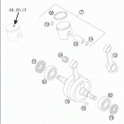 50 SX PRO JUNIOR LC Crankshaft · piston 50 lc  /  2005
