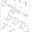 450/525 MXC RACING Rear wheel 18