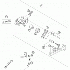 300 MXC Brake caliper rear 250-300 / 2005