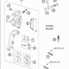 625 SXC Brake caliper front brembo 625 / 2005