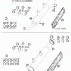 125 SX Exhaust silencer 200 / 2005