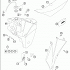 525 SMR Tank · seat · cover 450-525 / 2005