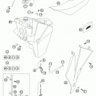 300 MXC Tank · seat · cover 250-300 / 2005
