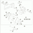 85 SX Brake caliper rear 85 sx  /  2005