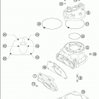 200 SM Cylinder · cylinder head 125-200 / 2005