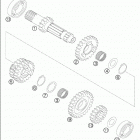 450/525 MXC RACING Transmission i - main shaft 400-525 exc + mxc (eu)  /  2...