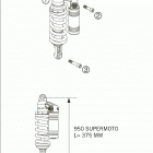 950 SUPERMOTO Monoshock wp 950 / 2005
