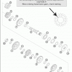 200 SM Transmission ii - countershaft 125 sx, 200 sm  /  2005