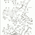 950 ADVENTURE Frame ·sub frame ·engine prot. 950 / 2005
