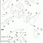 640 ADVENTURE Air filter box 640 / 2005