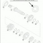 200 SM Transmission i - main shaft 125 sx, 200 sm  /  2005