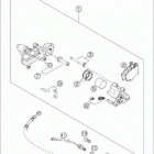 660 RALLYE Brake caliper rear 450-660 / 2005
