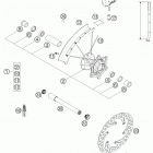 300 MXC Front wheel 250-300 / 2005