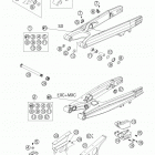 300 MXC Swingarm · chain guard 250-300  /  2005 schwingarm ...