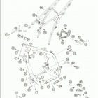 640 LC4 SUPERMOTO Frame · sub frame 640 / 2005