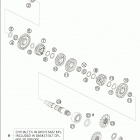 990 SUPERDUKE Transmission ii - countershaft 990 / 2005